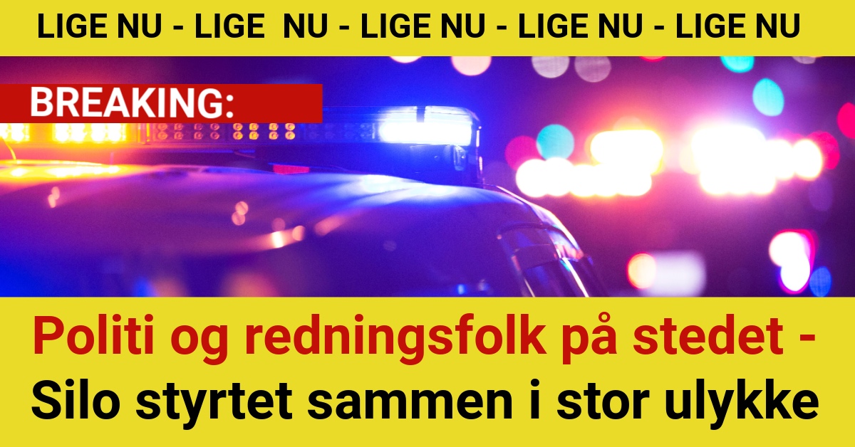 BREAKING: Politi og redningsfolk på stedet - Silo styrtet sammen i stor ulykke