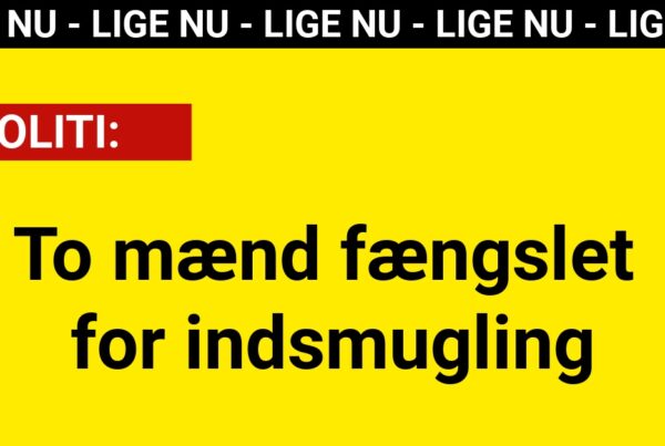 To mænd fængslet for indsmugling