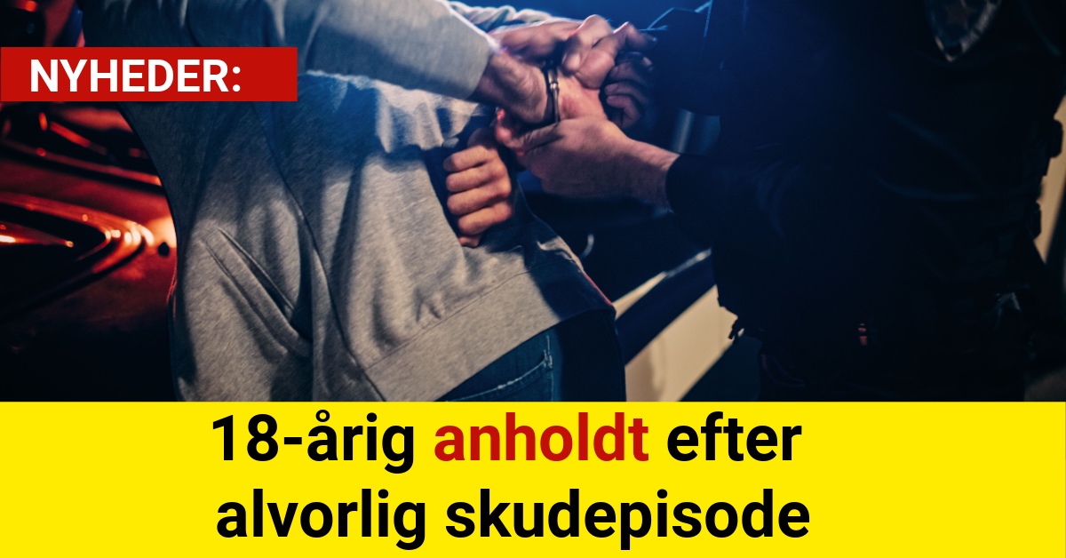 18-årig anholdt efter alvorlig skudepisode