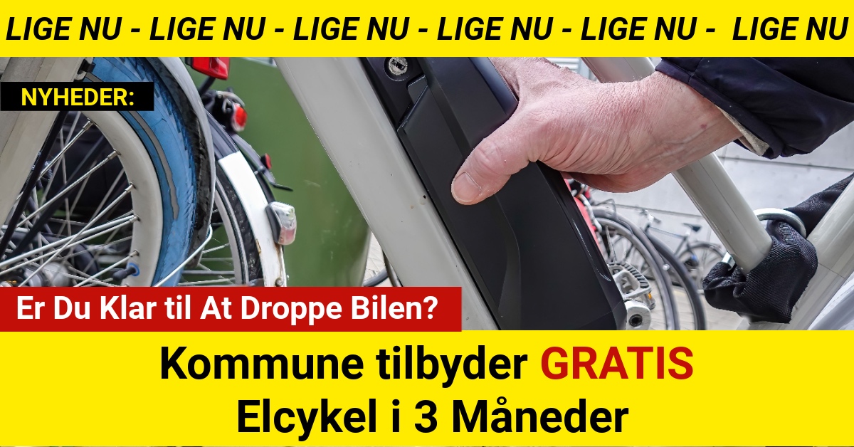 Kommune tilbyder GRATIS Elcykel i 3 Måneder – Er Du Klar til At Droppe Bilen?