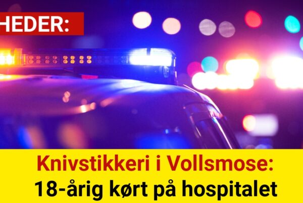 Knivstikkeri i Vollsmose: 18-årig kørt på hospitalet
