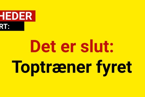 Det er slut: Toptræner fyret