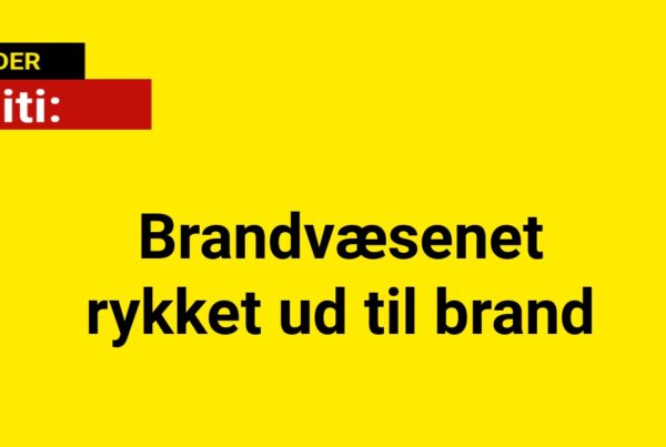 Brandvæsenet rykket ud til brand