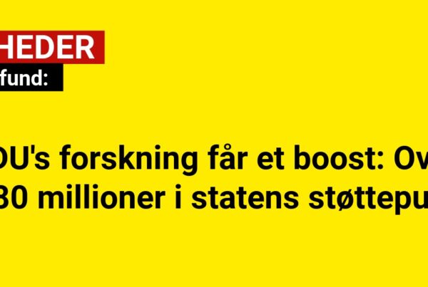 SDU's forskning får et boost: Over 780 millioner i statens støttepulje