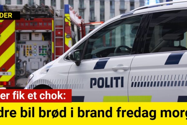 Ældre bil brød i brand fredag morgen: Bilejer fik et chok