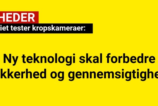 Politiet tester kropskameraer: