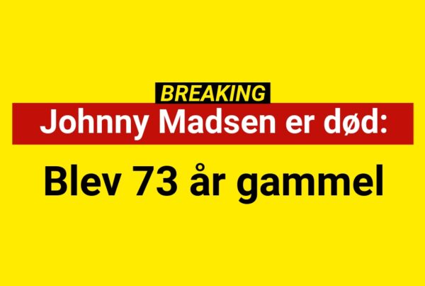 BREAKING: Johnny Madsen er død