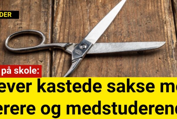 elever kastede sakse