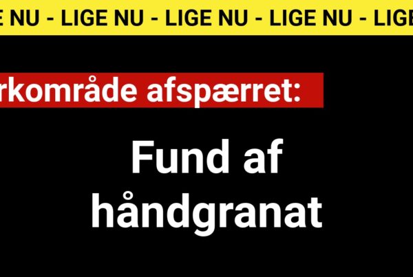 Park afspærret: Fund af håndgranat