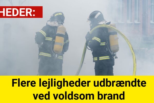 Flere lejligheder udbrændte ved voldsom brand