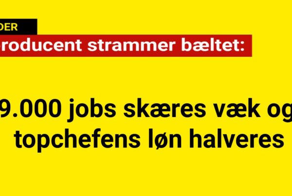 Bilproducent strammer bæltet: 9.000 jobs skæres væk og topchefens løn halveres