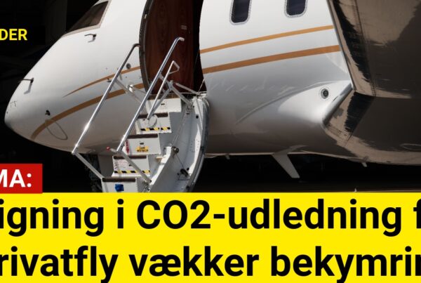 Stigning i CO2-udledning fra privatfly vækker bekymring