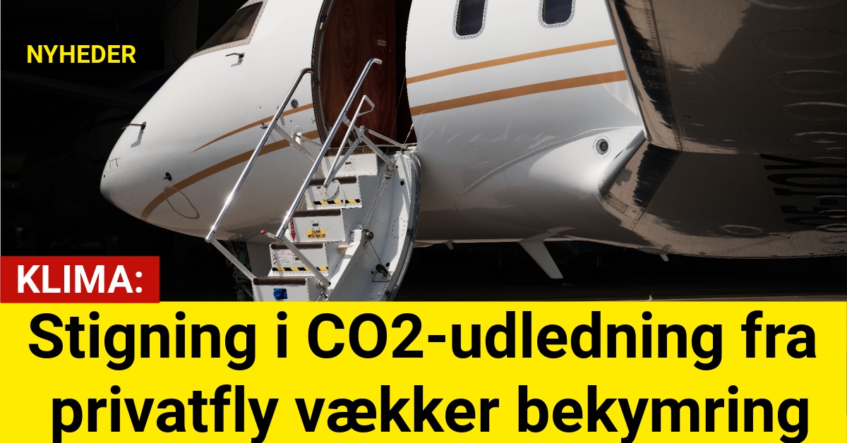 Stigning i CO2-udledning fra privatfly vækker bekymring