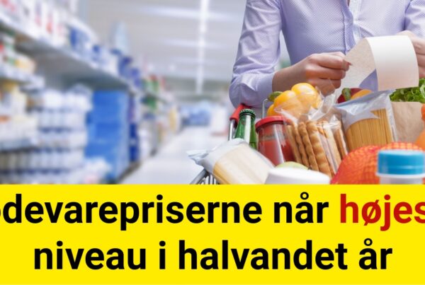 Fødevarepriserne når højeste niveau i halvandet år