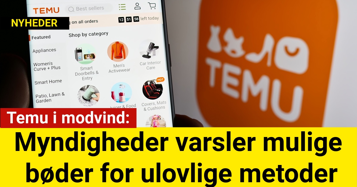 Temu i modvind: Myndigheder varsler mulige bøder for ulovlige metoder