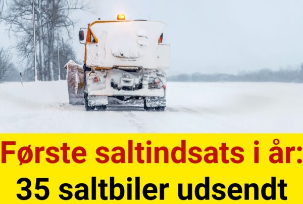 Første saltindsats i år: 35 saltbiler udsendt