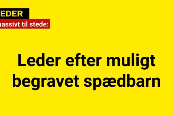 Politi massivt til stede: Leder efter muligt begravet spædbarn