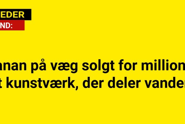 Banan på væg solgt for millioner: Et kunstværk, der deler vandene