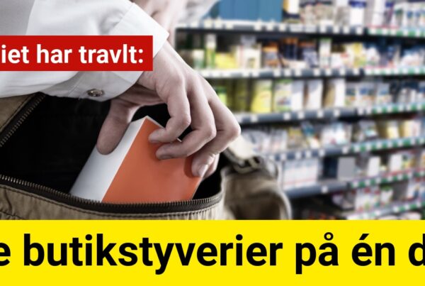 Politiet har travlt: Tre butikstyverier på én dag