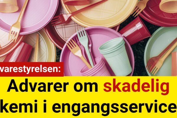 Fødevarestyrelsen advarer om skadelig kemi i engangsservice