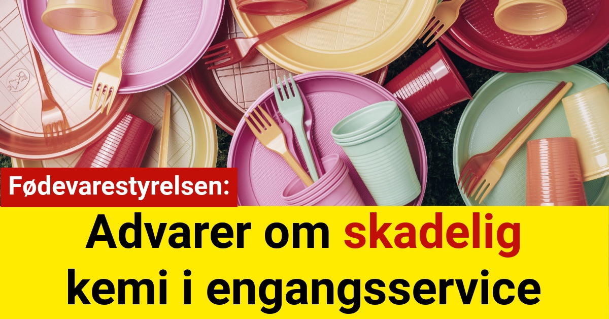 Fødevarestyrelsen advarer om skadelig kemi i engangsservice