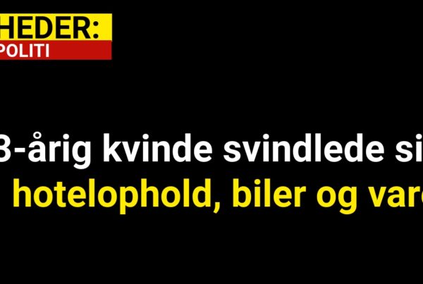 23-årig kvinde svindlede sig til hotelophold, biler og varer