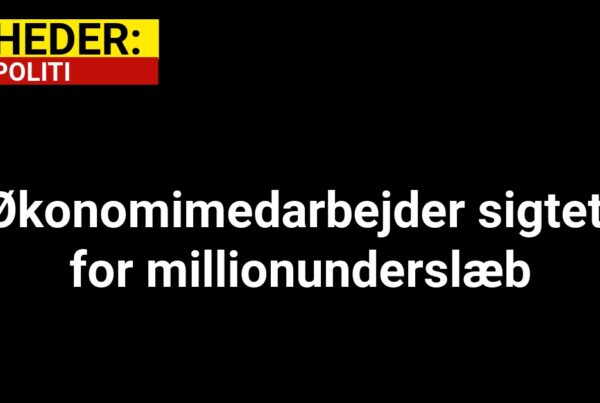 Økonomimedarbejder sigtet for millionunderslæb