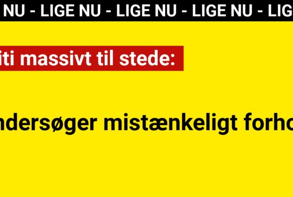 Politi massivt til stede: