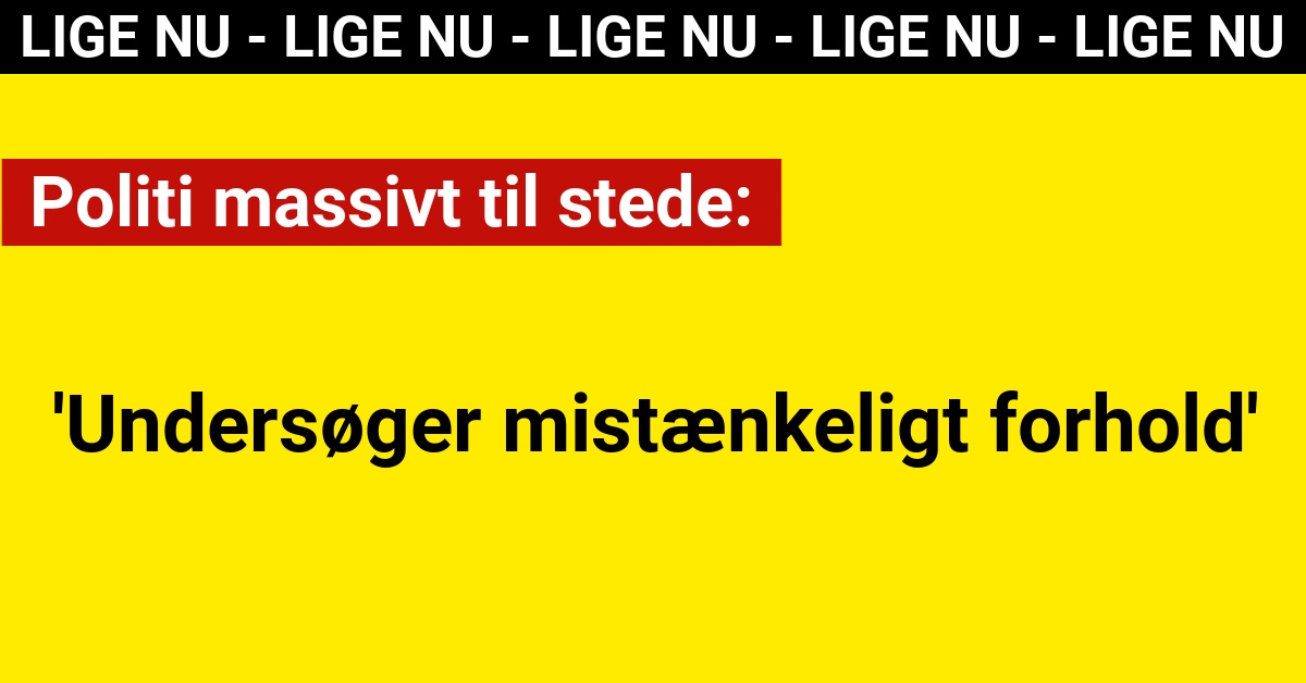 Politi massivt til stede: