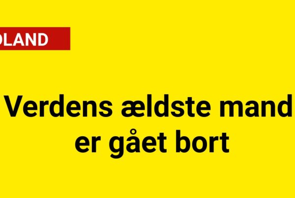 Verdens ældste mand er gået bort