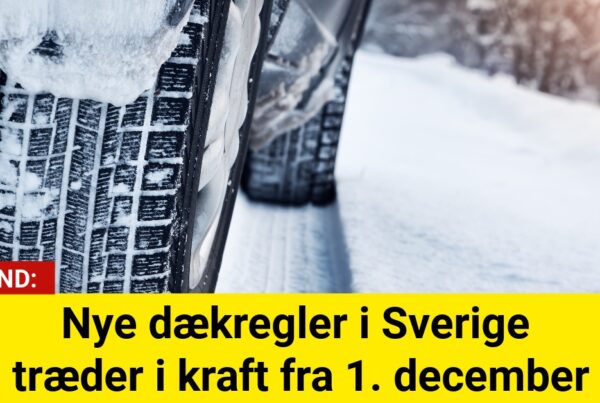 Nye dækregler i Sverige træder i kraft fra 1. december