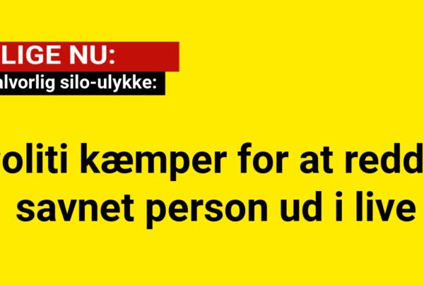 Politi kæmper for at redde savnet person i live efter alvorlig silo-ulykke