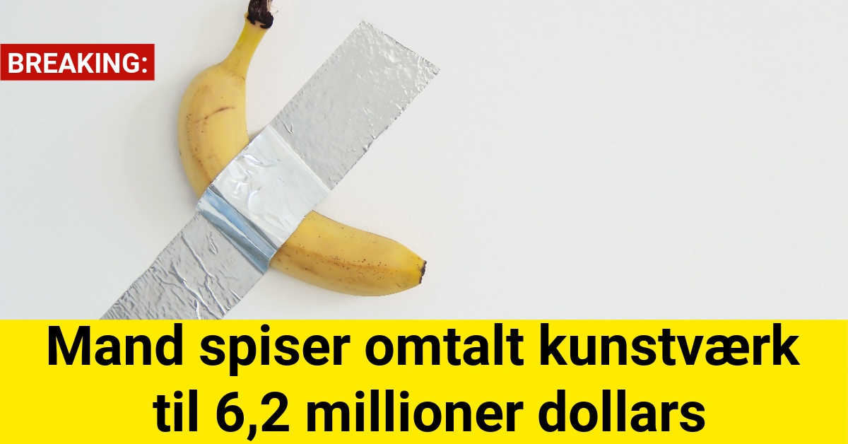 Mand spiser omtalt kunstværk til 6,2 millioner dollars