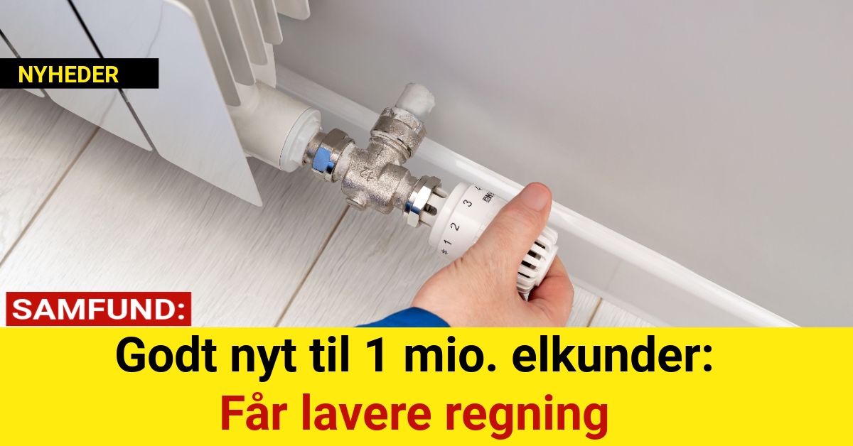 Godt nyt til 1 mio. elkunder: Får lavere regning