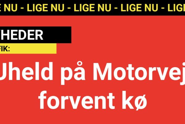 Uheld på Motorvej – forvent kø