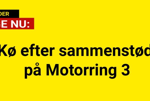 Kø efter sammenstød på Motorring 3