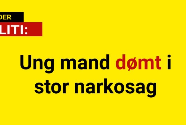 Ung mand dømt i stor narkosag