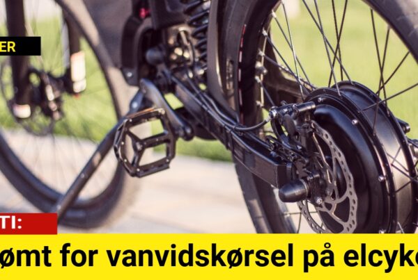 Dømt for vanvidskørsel på elcykel