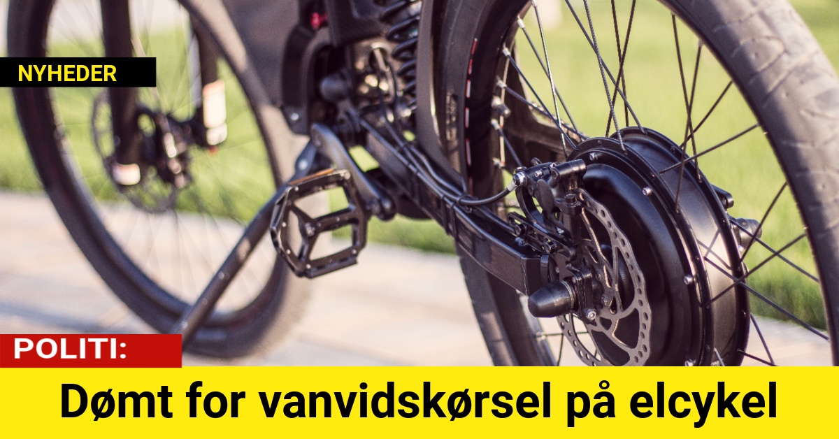 Dømt for vanvidskørsel på elcykel