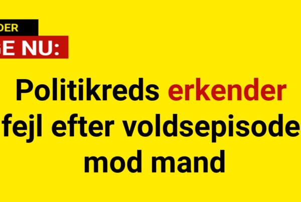 Politikreds erkender fejl efter voldsepisode mod mand