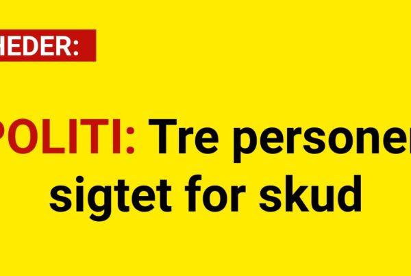 POLITI: Tre personer sigtet for skud