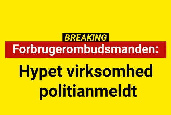 Hypet virksomhed politianmeldt 