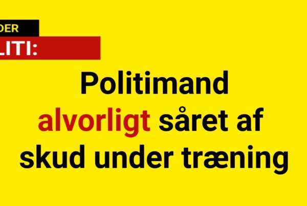 Politimand alvorligt såret af skud under træning