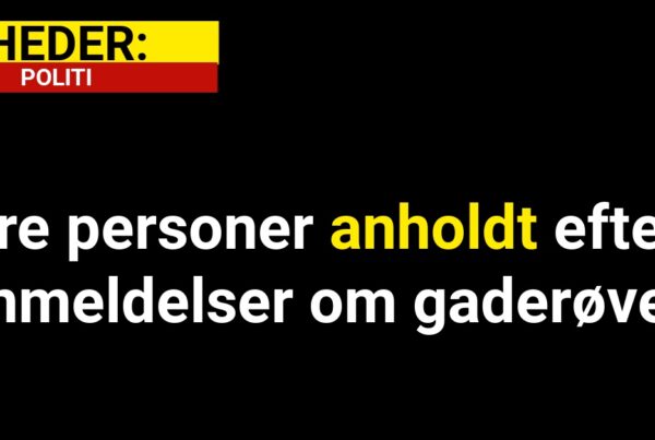 Tre personer anholdt efter anmeldelser om gaderøveri