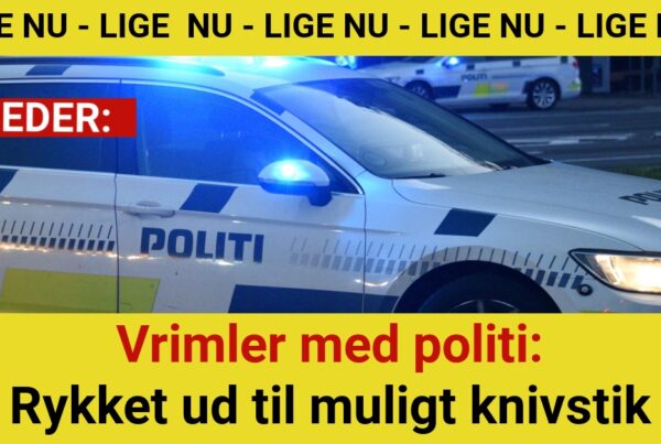 Vrimler med politi: Rykket ud til muligt knivstik