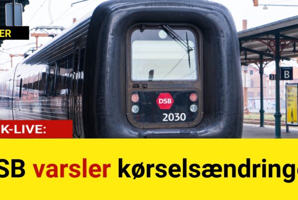 DSB varsler kørselsændringer