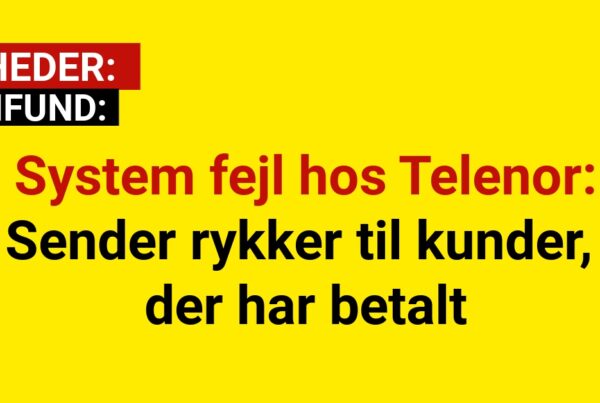 System fejl hos Telenor: