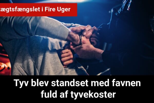 Tyv blev standset med favnen fuld af tyvekoster - Varetægtsfængslet i Fire Uger