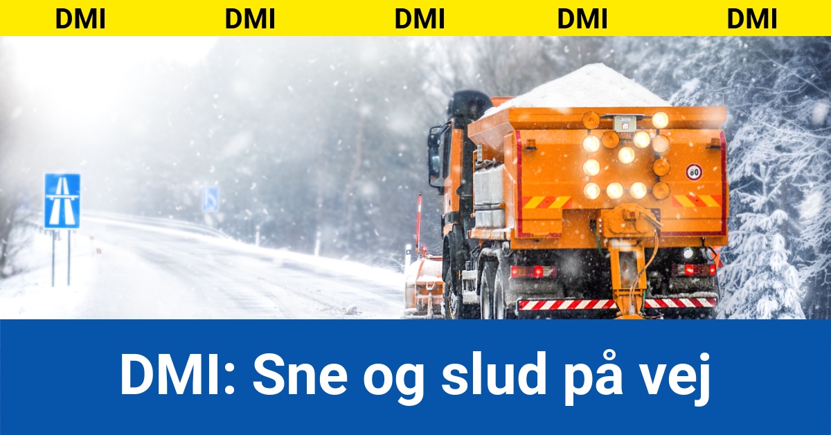 DMI: Sne og slud på vej