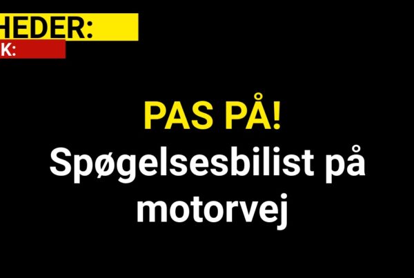 PAS PÅ! Spøgelsesbilist på motorvej